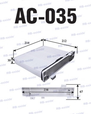Фильтр салонный RB AC035 ПРАВЫЙ РУЛЬ