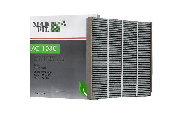 Фильтр салонный Madfil AC103C угольный