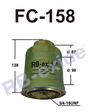 Фильтр топливный RB FC158