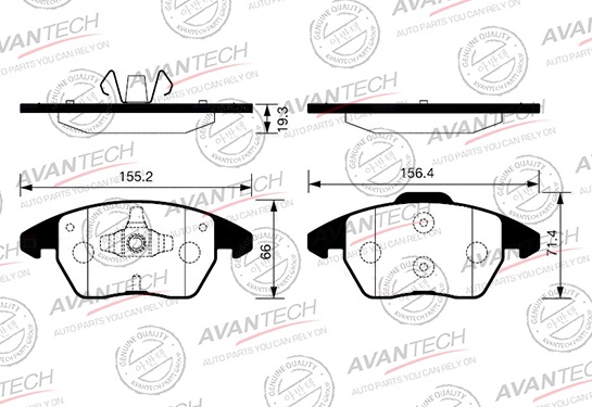 Колодки AVANTECH AV1903