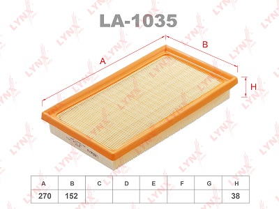 Фильтр воздушный LYNX LA1035