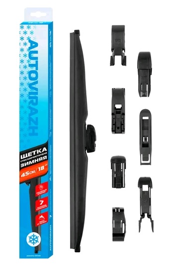 Щетка стеклоочистителя AUTOVIRAZH WINTER 18"/450мм зимняя
