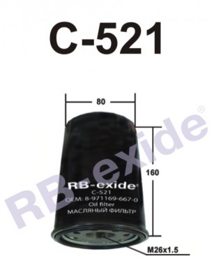 Фильтр масляный RB C521