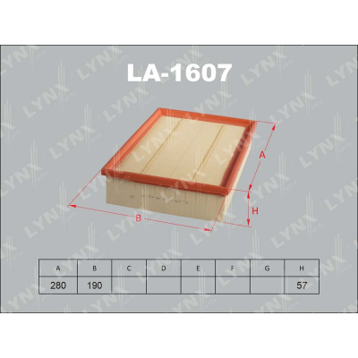 Фильтр воздушный LYNX LA1607