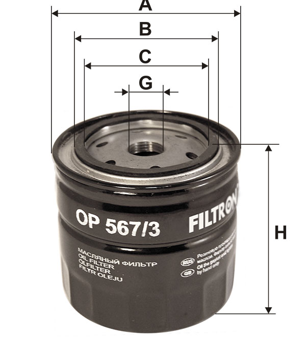 Фильтр масляный FILTRON OP5673