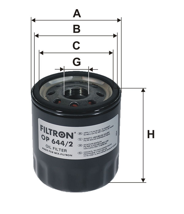 Фильтр масляный FILTRON OP6442 _