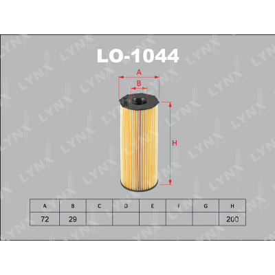 Фильтр масляный LYNX  LO1044