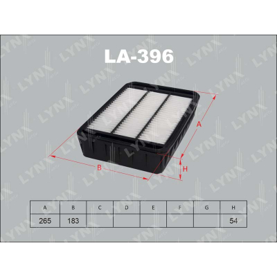 Фильтр воздушный LYNX LA396