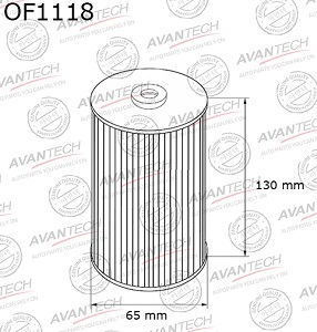 Фильтр масляный AVANTECH OF1118