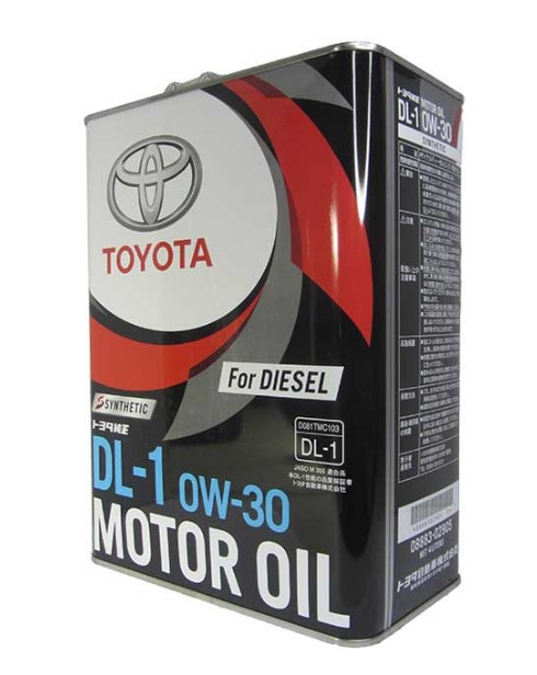 Моторное масло TOYOTA 0w-30 DL-1 4л ЖБ
