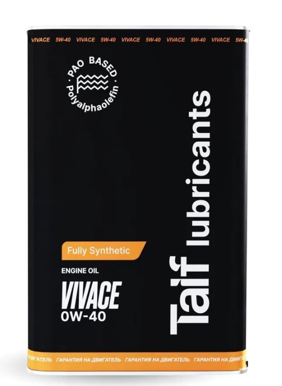 Моторное масло TAIF VIVACE 0w-40 4л