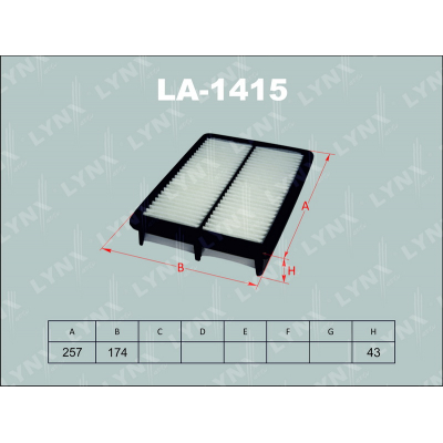 Фильтр воздушный LYNX LA1415