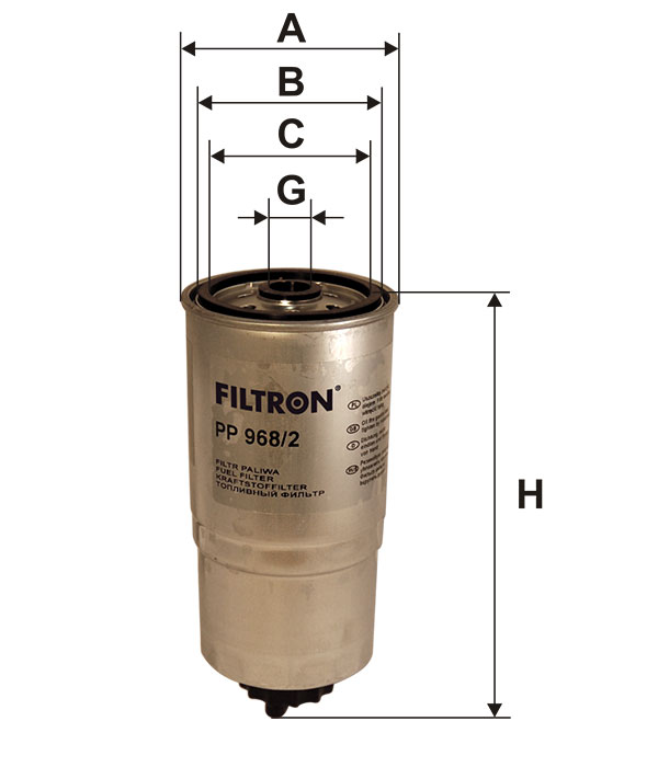 Фильтр топливный FILTRON PP9682
