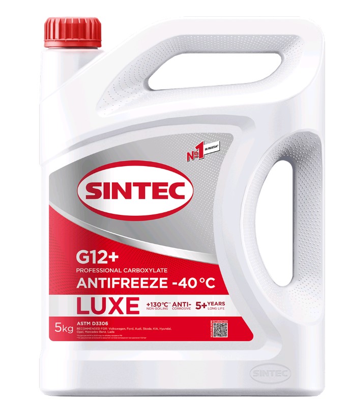 SINTEC Антифриз красный -40 G12+   5л