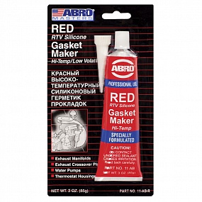 ABRO 11ABRW Герметик прокладок высокотемпературный красный 85г