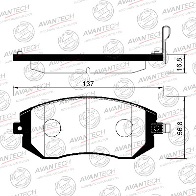 Колодки AVANTECH AV842