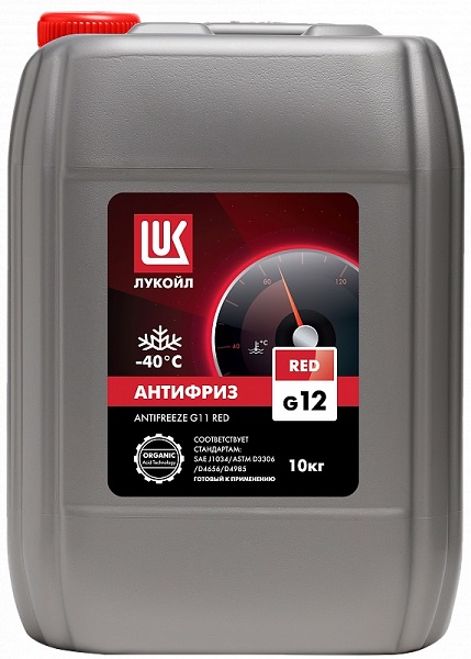 ЛУКОЙЛ Антифриз красный G12 10л