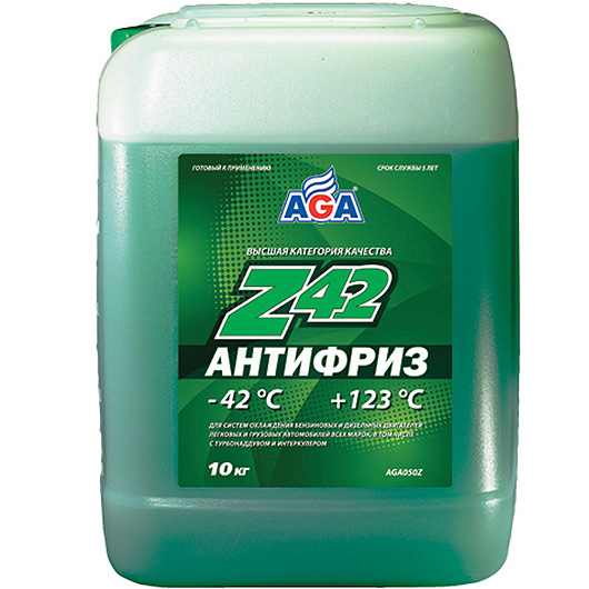AGA050Z Антифриз зеленый -42°C G12++ 10л