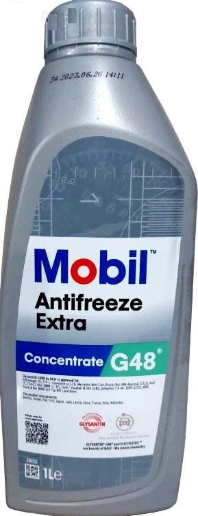 MOBIL Antifreeze Extra Антифриз сине-зеленый конц. G11 1л