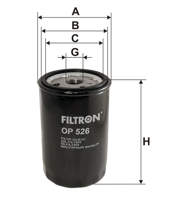 Фильтр масляный FILTRON OP526 _
