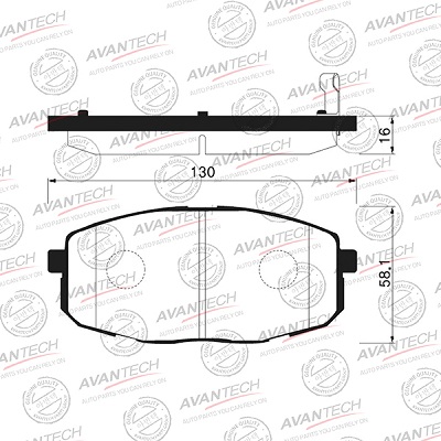 Колодки AVANTECH AV125