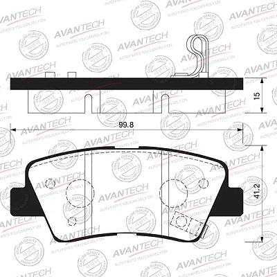 Колодки AVANTECH AV202