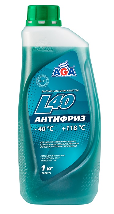 AGA007L Антифриз сине-зелёный -40°C G11 1л