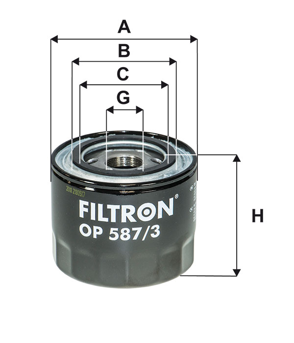 Фильтр масляный FILTRON OP5873
