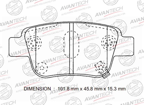 Колодки AVANTECH AV846