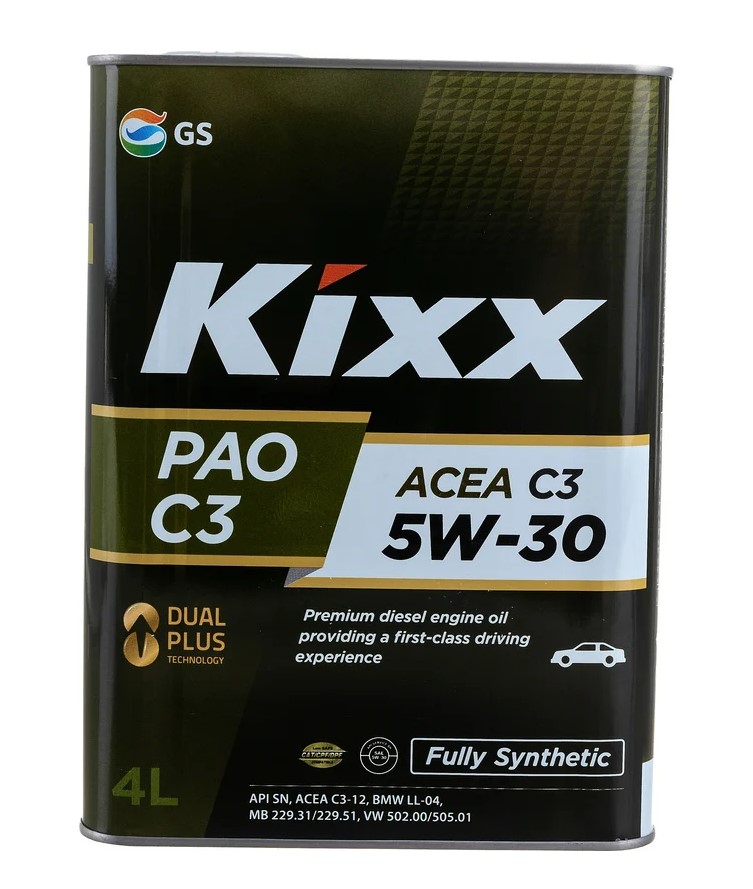 Моторное масло KIXX PAO C2/C3 5w-30 4л