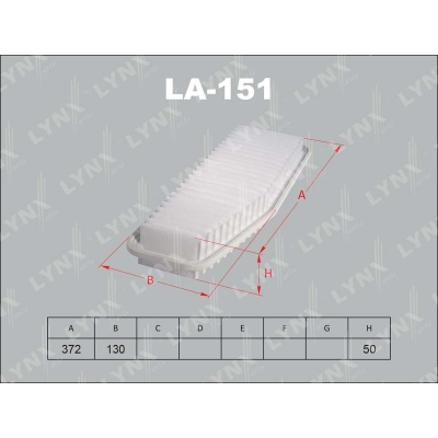 Фильтр воздушный LYNX LA151