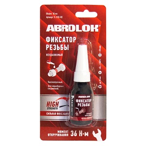 ABROLOK TL010RD Фиксатор резьбы красный (неудаляемый) 10мл
