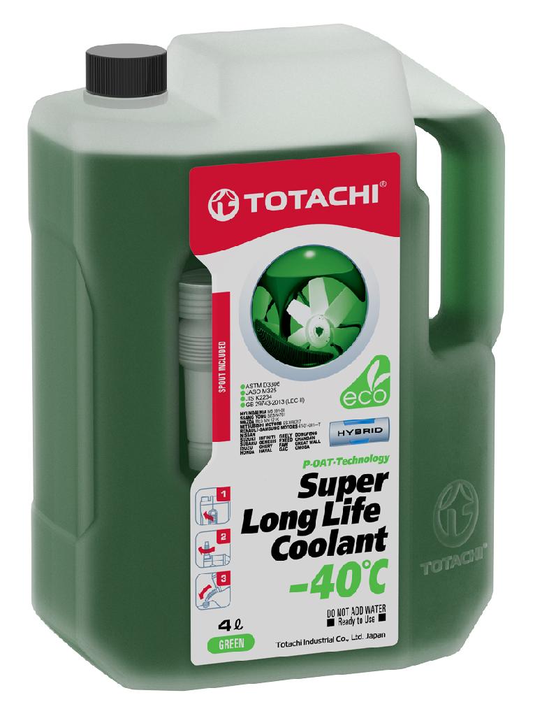 TOTACHI Super LLC GREEN Антифриз зеленый готовый 4л