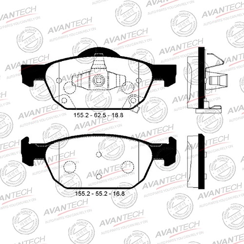 Колодки AVANTECH AV572