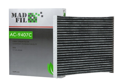 Фильтр салонный Madfil AC9407C угольный