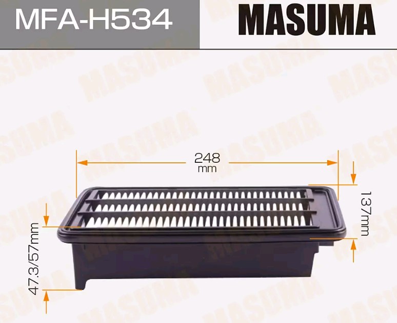 Фильтр воздушный MASUMA MFAH534