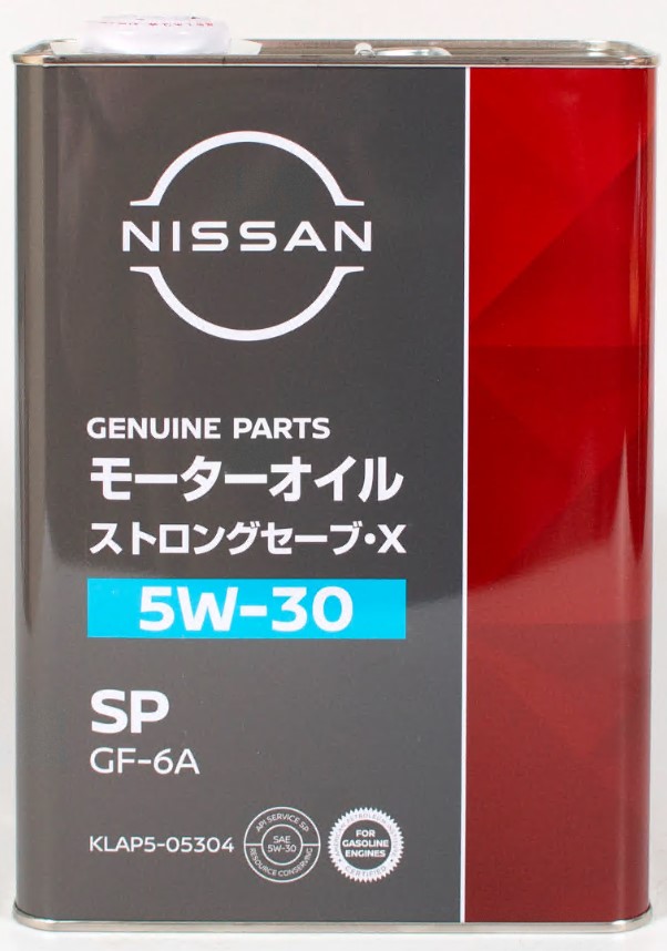 Моторное масло NISSAN STRONG SAVE-X 5w-30 SN/SP 4л ЖБ