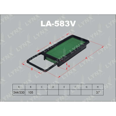 Фильтр воздушный LYNX LA583V