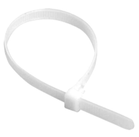 REXANT Хомуты-стяжки 100х2.5 мм кабельные нейлон (пластик) белые ПОШТУЧНО