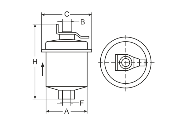 Фильтр топливный SCT ST346