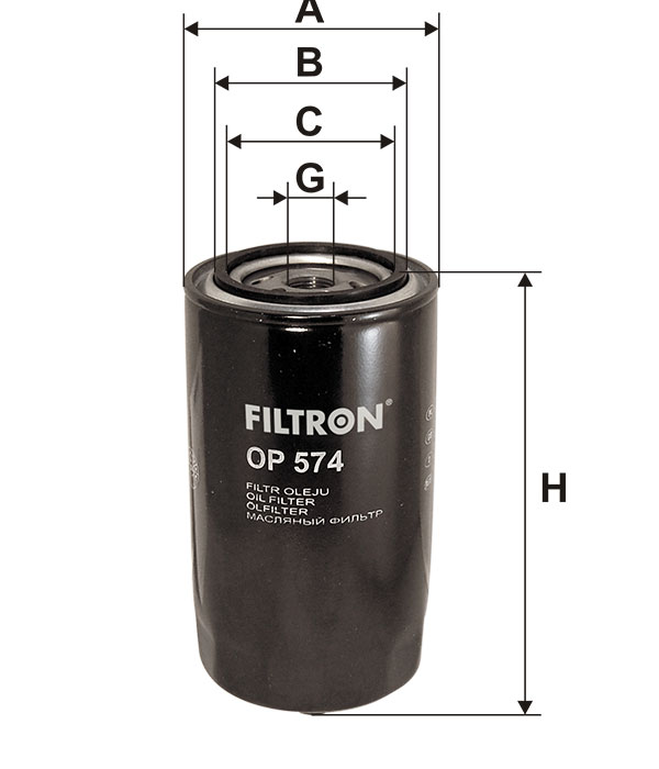 Фильтр масляный FILTRON OP574