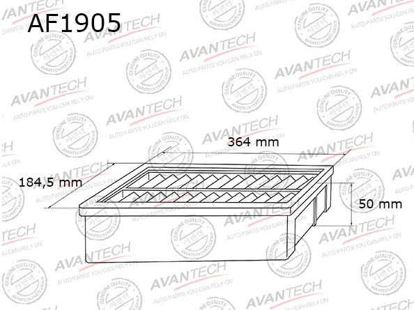 Фильтр воздушный AVANTECH AF1905