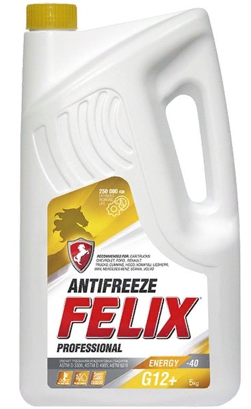 FELIX energy Антифриз жёлтый G12+ 5кг