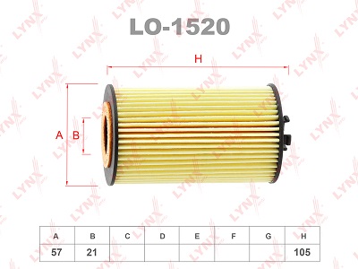 Фильтр масляный LYNX  LO1520 _