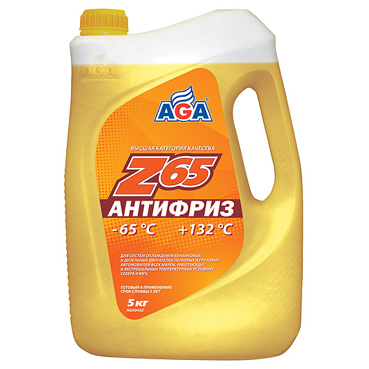 AGA043Z Антифриз желтый -65°C G12++ 5л