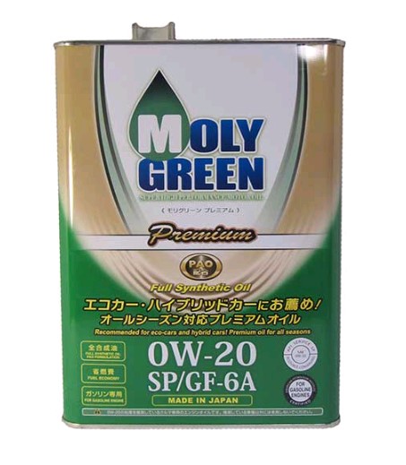 Моторное масло MOLYGREEN PREMIUM SP/GF-6A 0w-20 4л