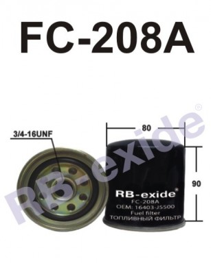 Фильтр топливный RB FC208A