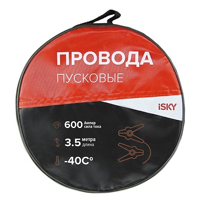 iSky Провода прикуривания 600А 3.5м в сумке