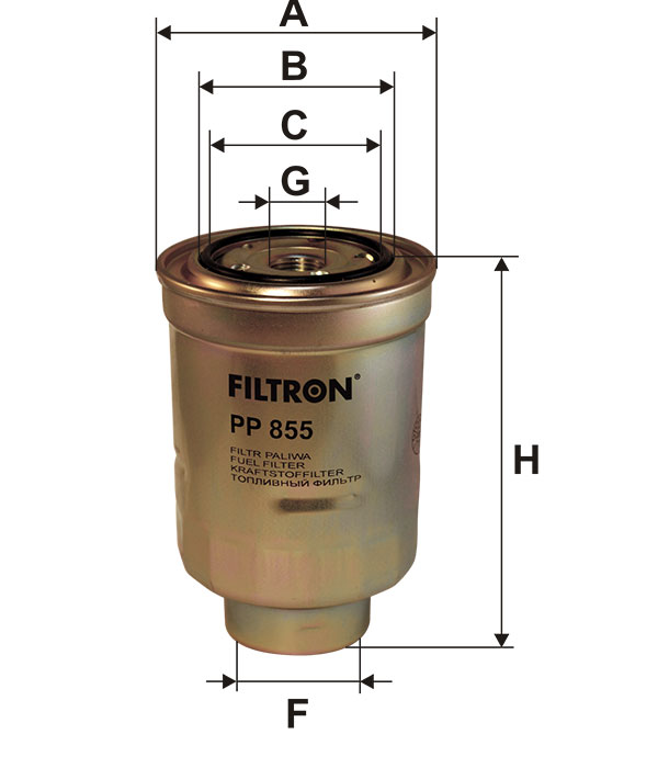 Фильтр топливный FILTRON PP855