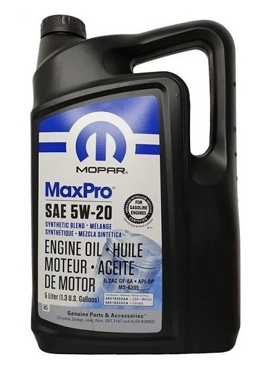 Моторное масло MOPAR 5w-20 SP 5л